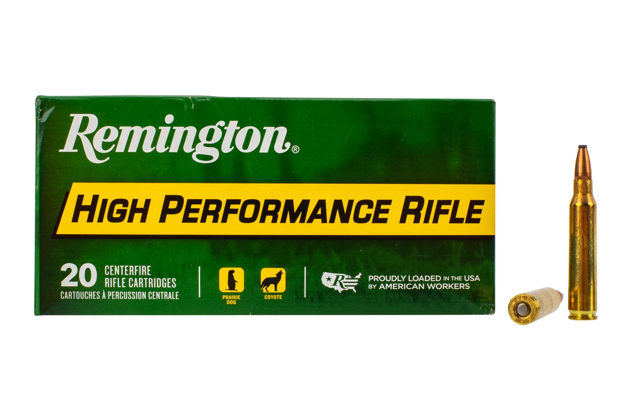 Remington High Performance 223 55gr Pointed Soft Point Ammo Box of 20